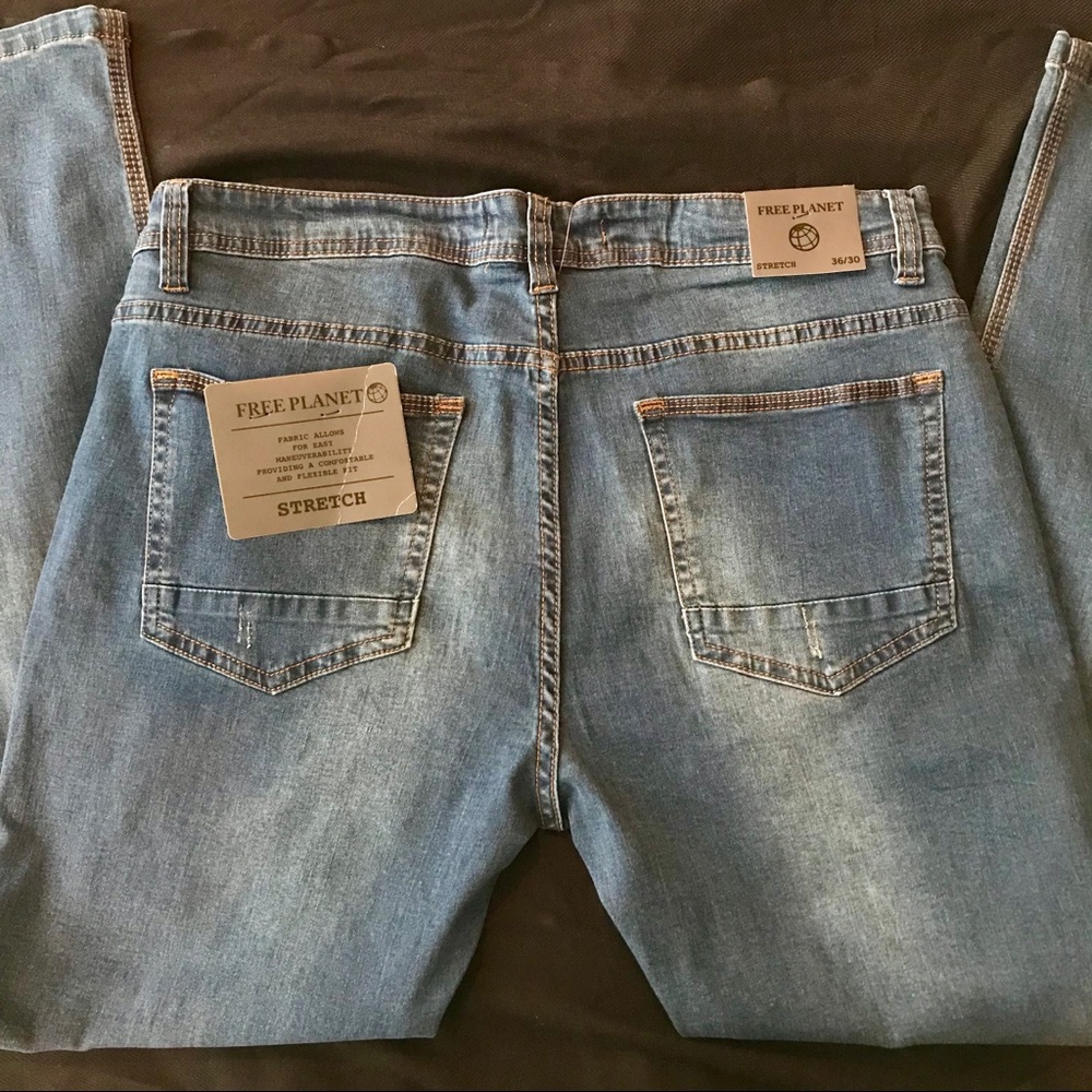 Free Planet Stretch Jeans 36x30 - Picture 2 of 4